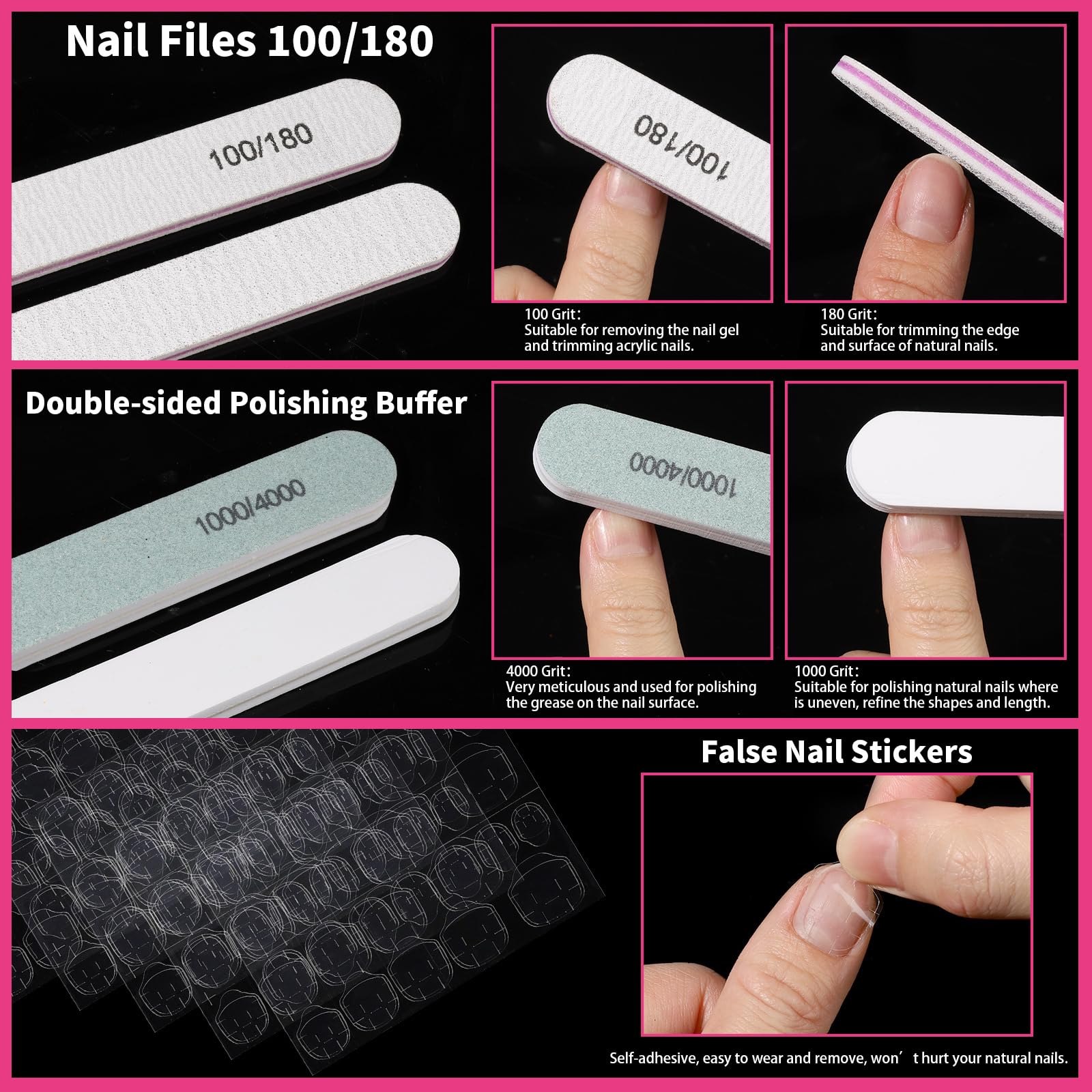 Pegatinas autoadhesivas Fandamei para decoraciones rápidas y duraderas.