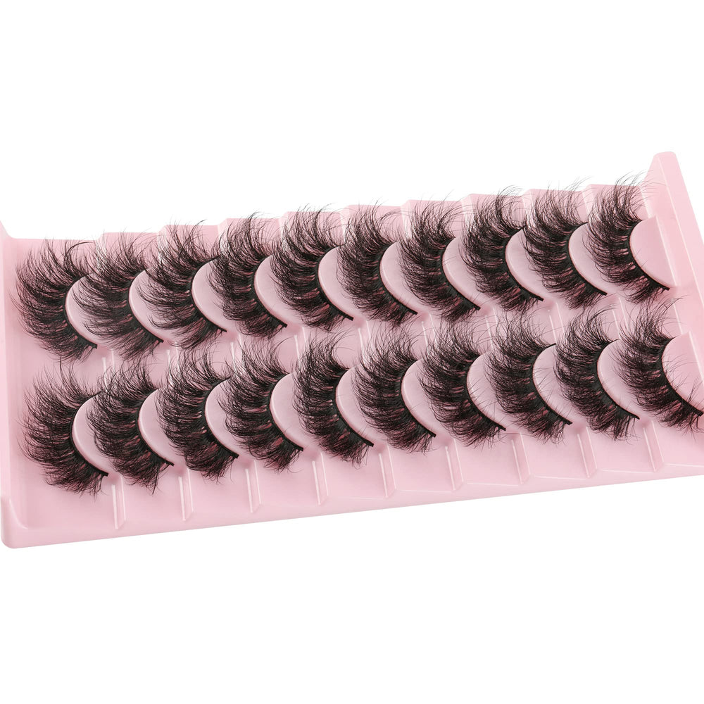 FANXITON pestañas mink efecto wispy para rozado suave y elegante