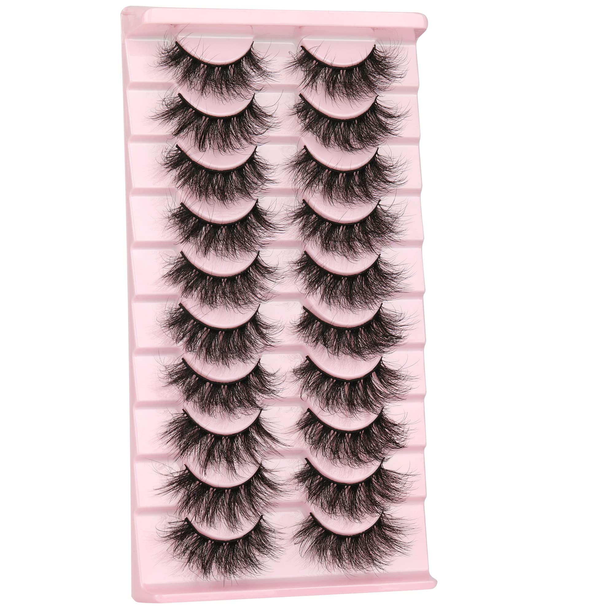FANXITON pestañas mink 19mm longitud real para visión amplia sin obstrucción