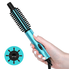Farery Mini cepillo térmico con cilindro cerámico para volumen suave.