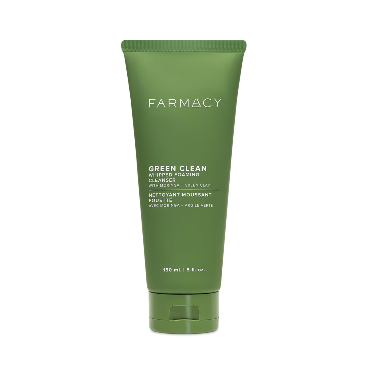 Farmacy nettoyant moussant visage en bouteille purifie en douceur.