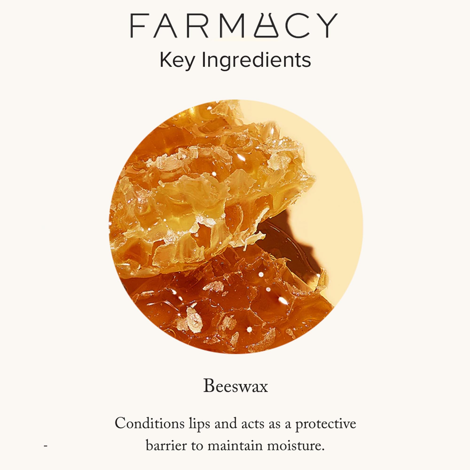 Farmacy Vitamina E ayuda a suavizar labios secos y ásperos.