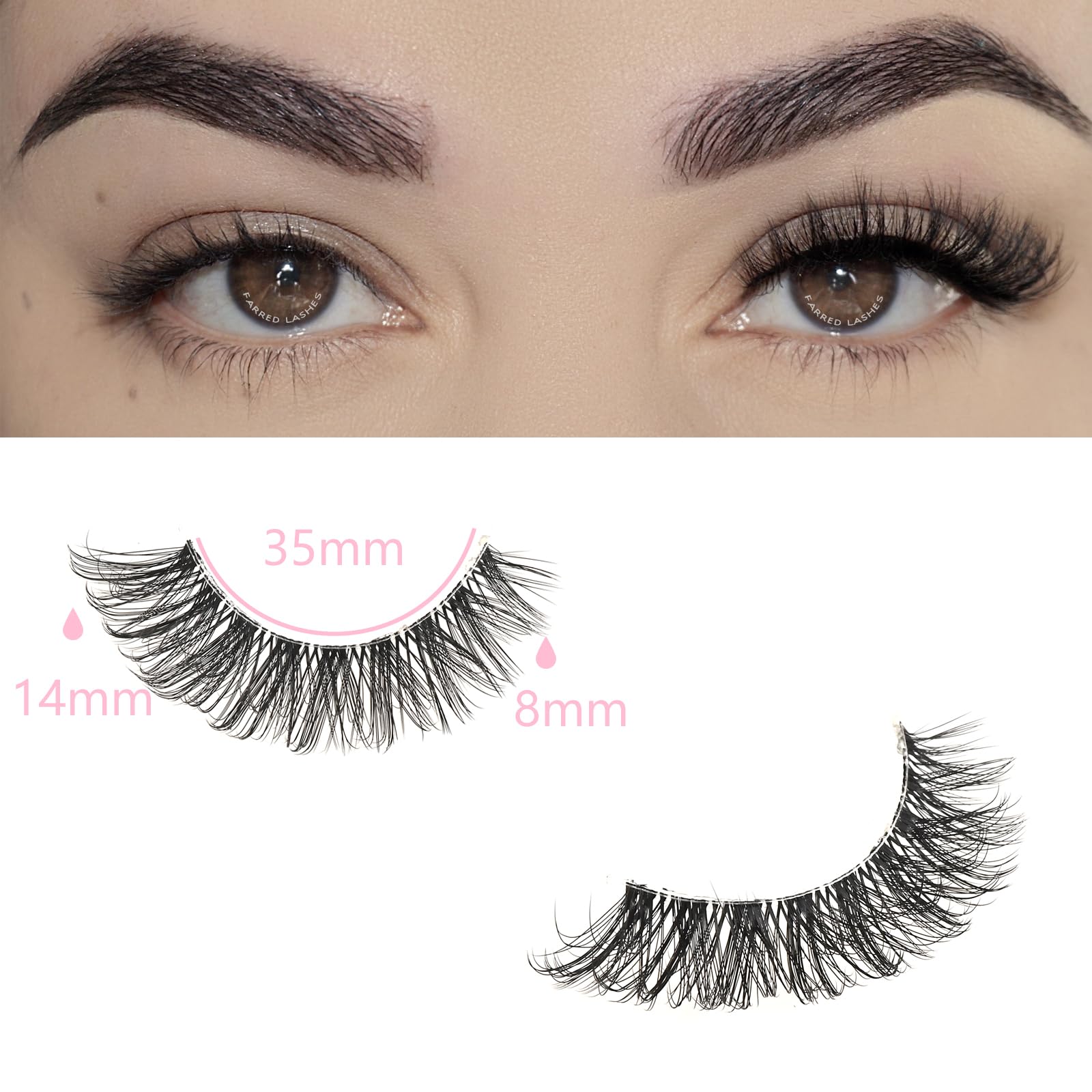 FARRED volumen híbrido: pestañas que intensifican la mirada sin exceso.