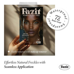 Parche Fazit aporta brillo sutil con destellos plateados para diario.