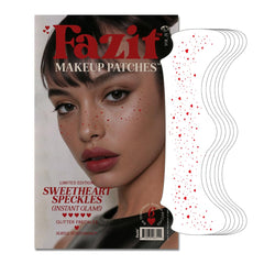 Parches Fazit maquillaje corazon-brillos para un look festivo y sutil.