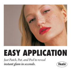 Parches Fazit maquillaje efecto natural con destellos luminosos.