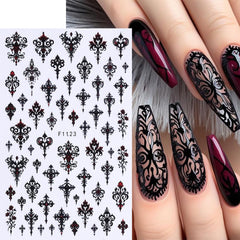 FBABFBUO calcomanias uñas Halloween 3D con calabazas para un estilo único.