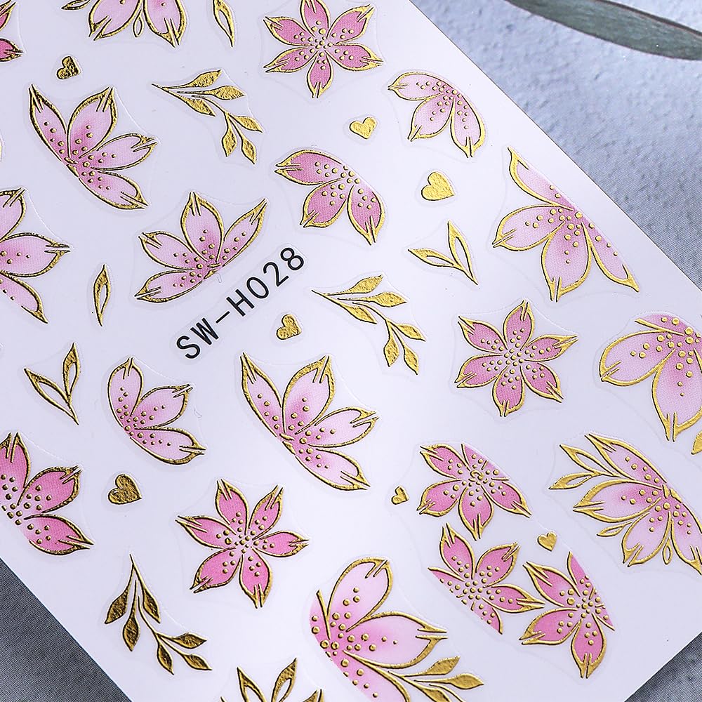 Patrones 5D de FBABFBUO para decoración floral veraniega en uñas
