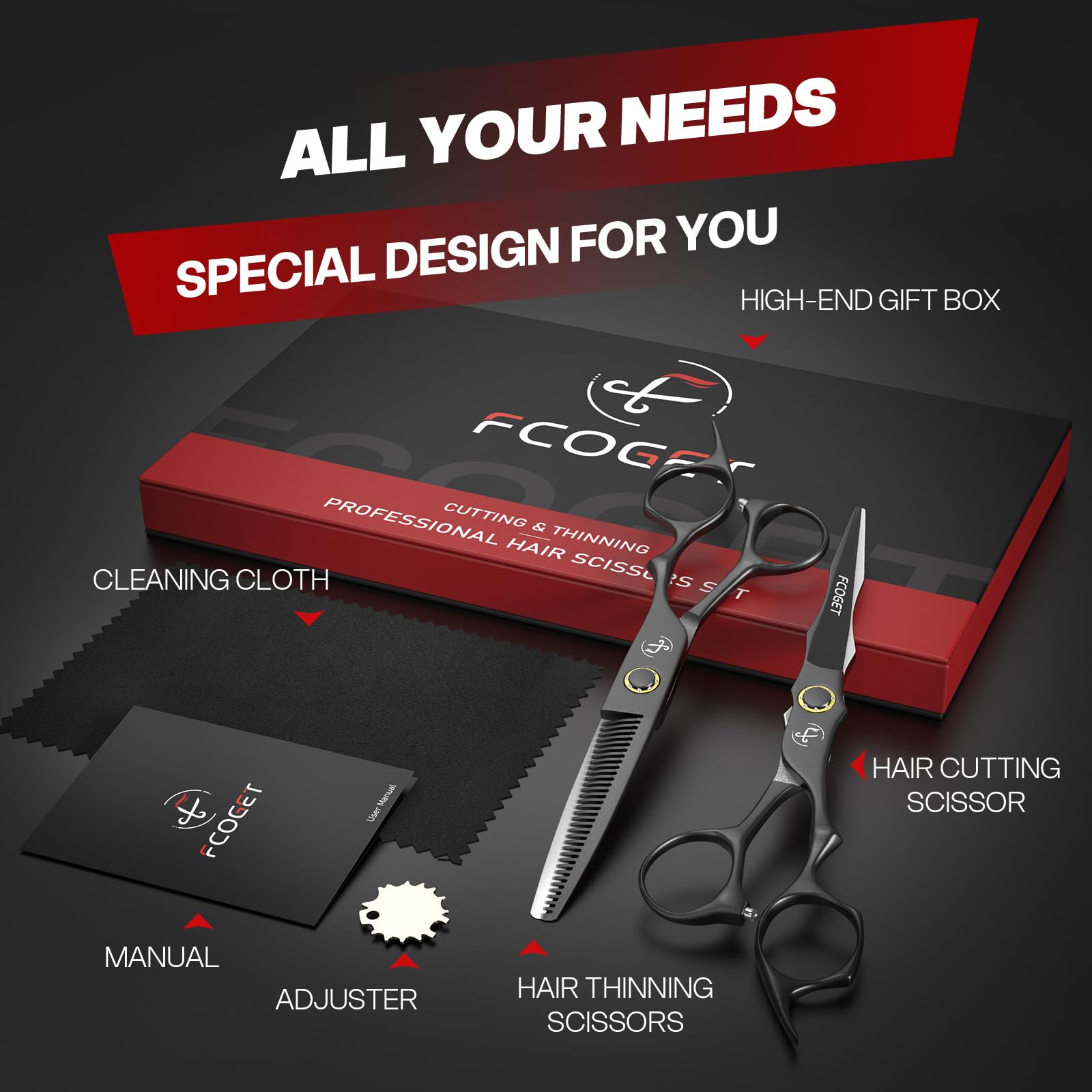 Fcoget coffret cadeau en velours prêt à offrir.