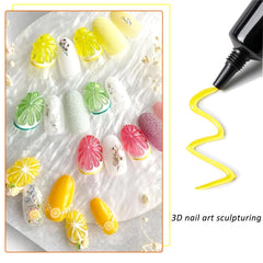 Fcozpjk gel dibujos neon, colores vibrantes para diseños veraniegos.