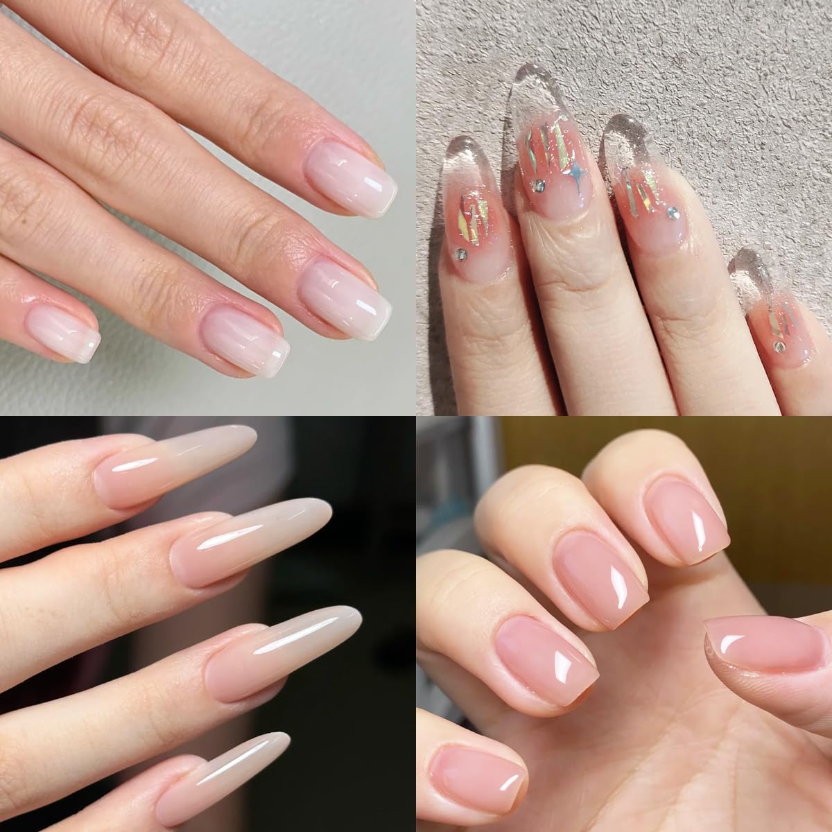 Fcozpjk Milky White gel adds elegant color