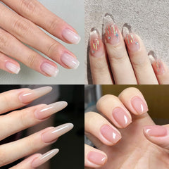 Fcozpjk Milky White gel adds elegant color