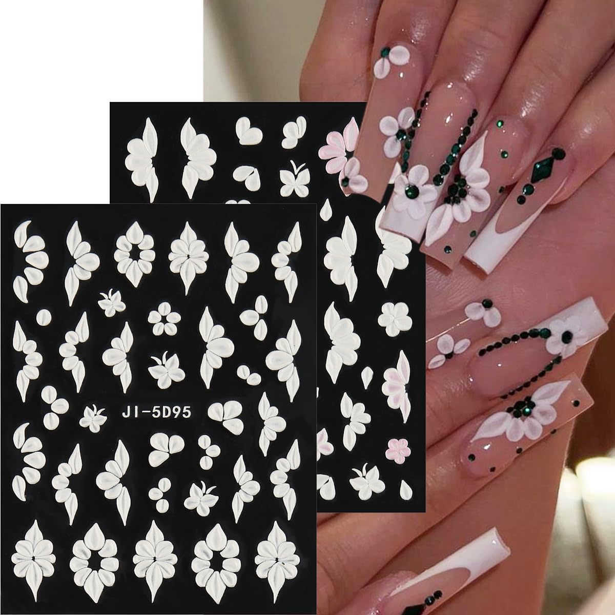 Pegatinas Fcozpjk estrellas en relieve para uñas