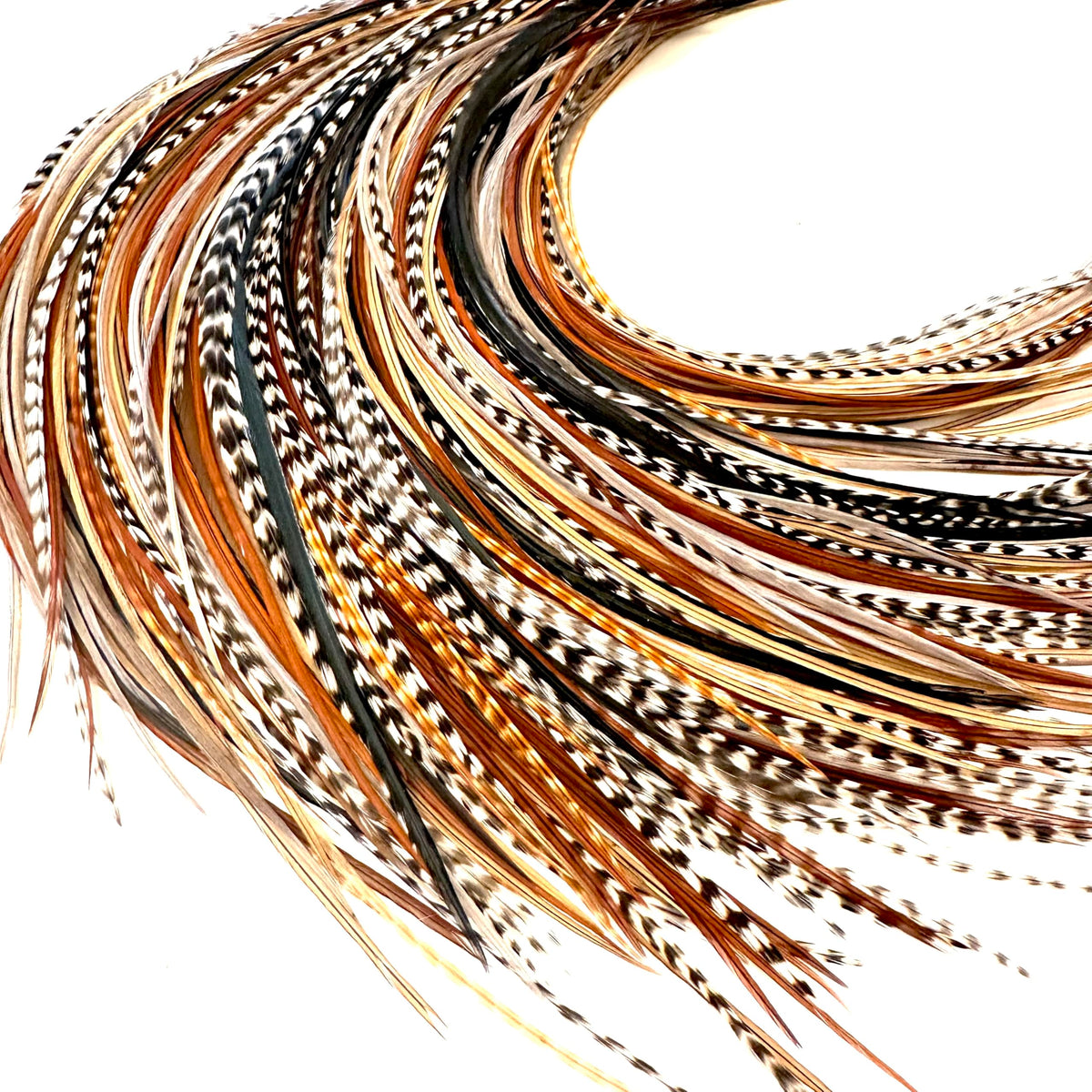 Feather Headz: extensiones con plumas naturales para un look boho llamativo.