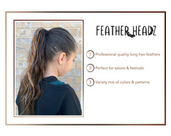 Longitud de 7 a 12 pulgadas Feather Headz para cambios versátiles.