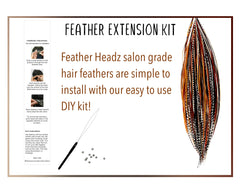 Plumas de gallo Feather Headz en colores variados para estilo vibrante.