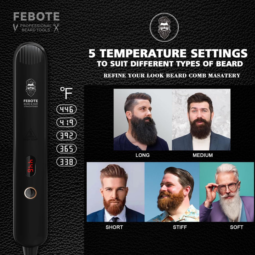 FEBOTE peine-barba-estilizado para definir volumen y forma.
