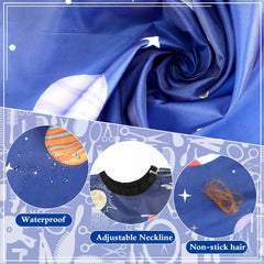 FEBSNOW capa con cuello regulable, ajuste cómodo para niños y adultos durante el corte.