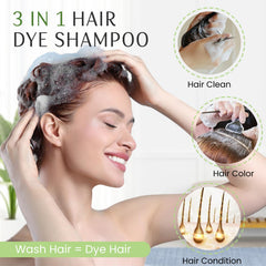 Fedulili hair dye shampoo application demonstrates simple at-home color for all hair types.