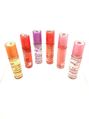 Feel Foxy Brillo Labial Fruta Beso muestra tintes y brillo ligero para labios