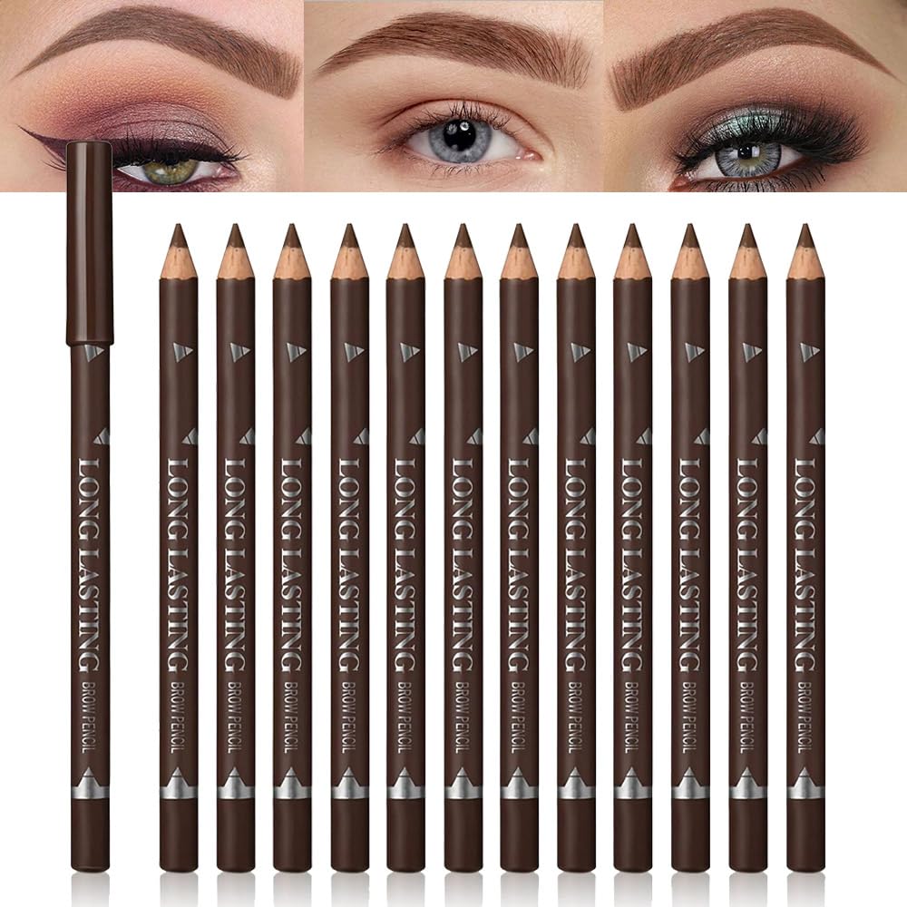 FeiCuiYun lápiz de cejas marrón suave para un acabado natural.