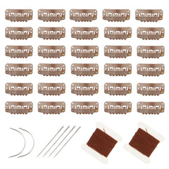 FeiHong clips U de acero inoxidable para extensiones, fijación duradera