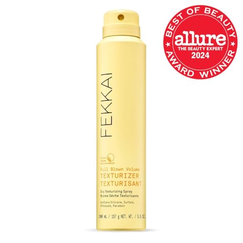 Fekkai Full Blown Volume Texturizer, aplicación spray, facilita la distribución del producto.