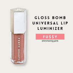 Fenty Beauty brillo labial tono 02 Fussy para un acabado espejo