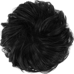 FESHFEN bun ondulado y rizado con textura natural para look rápido.