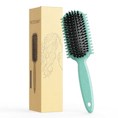 FETASMO cepillo rizados definidores verde para rizos definidos sin tirar del cabello