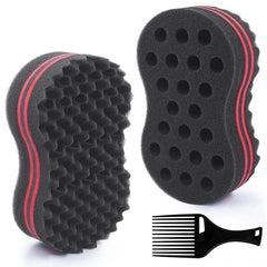 Esponja FIABC para dreadlocks con huecos grandes, ideal para definir rizos.