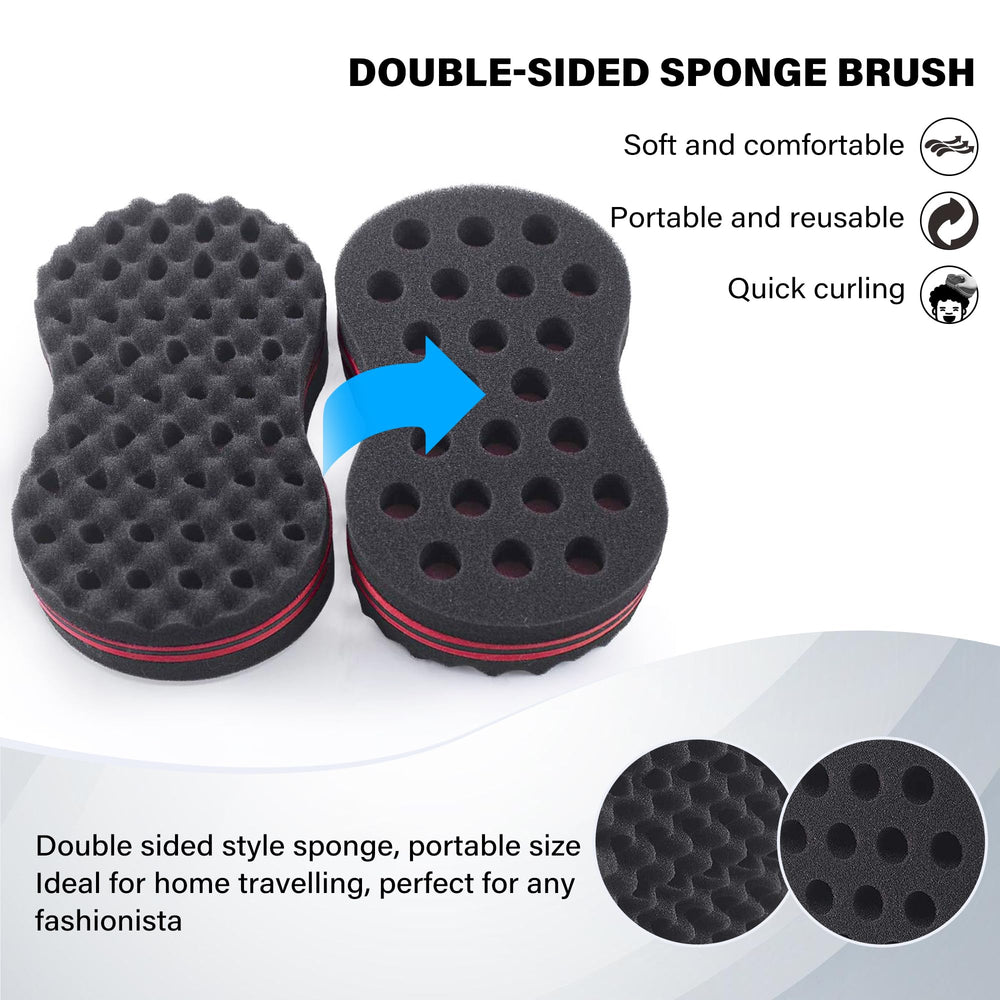 FIABC esponja compatible con diferentes tipos de cabello para peinados versátiles.