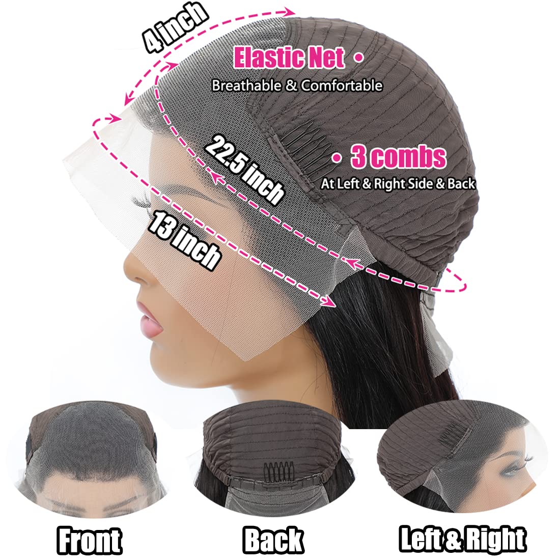 Filrku Water Wave Lace Front cabello humano virgen para teñir y peinar