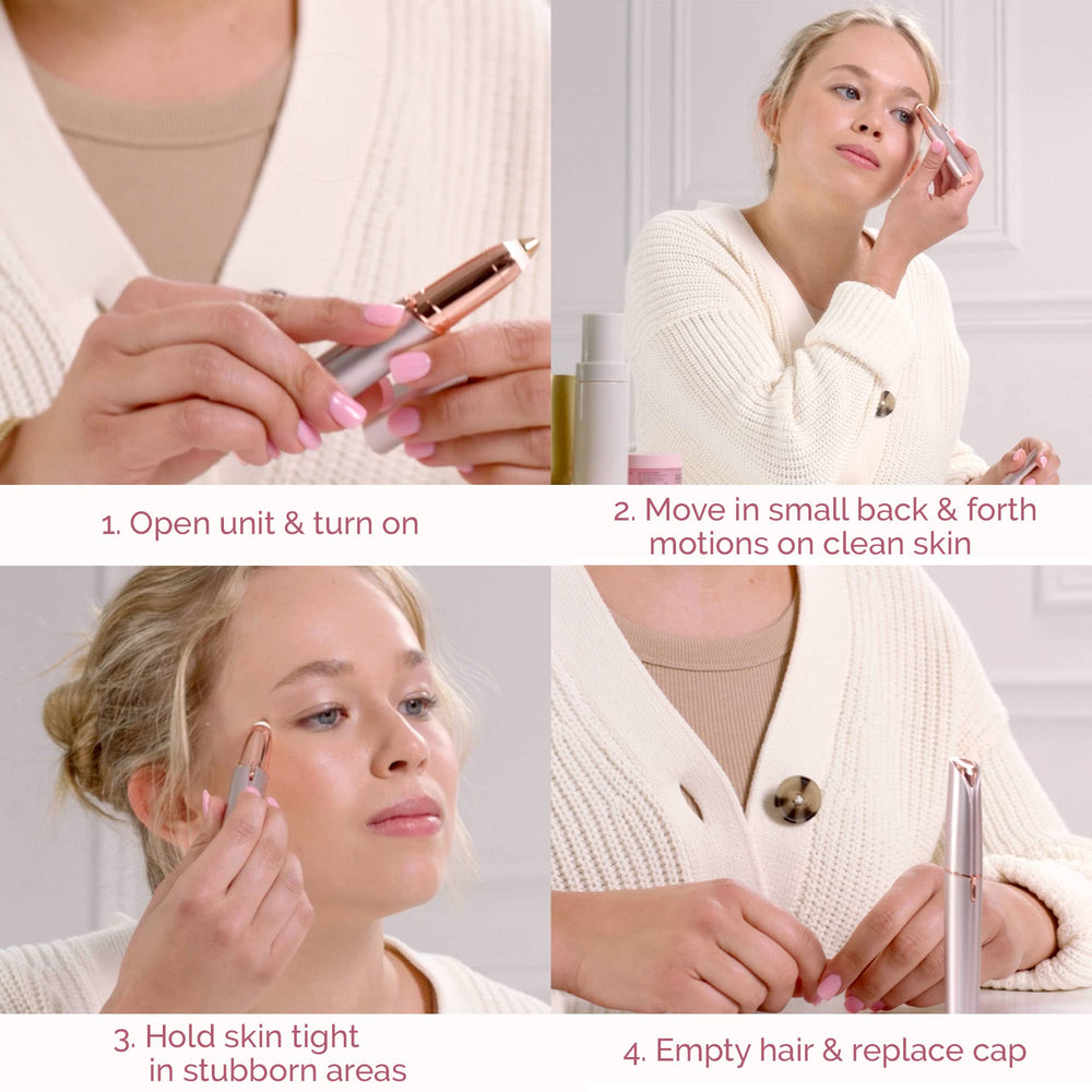 Finishing Touch Flawless Brows iluminación LED para ver cada vello.