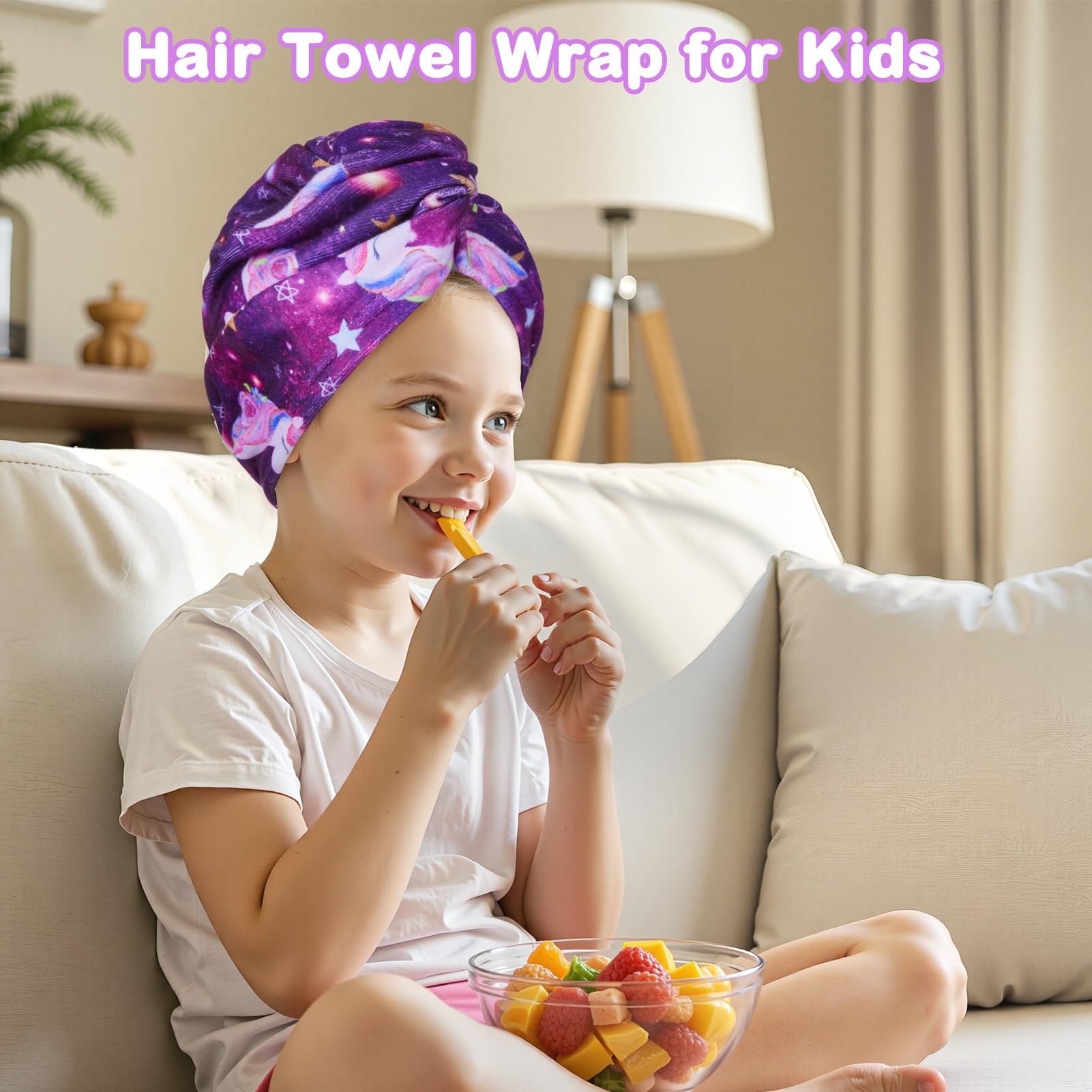 Turbante FIOBEE de secado rápido para niños