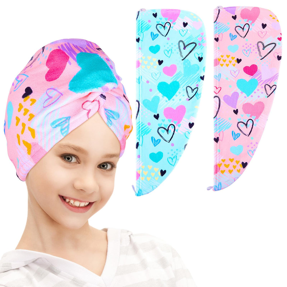 Fiobee: toalla microfibra para cabello de niños con wrap, secado rápido y suave.