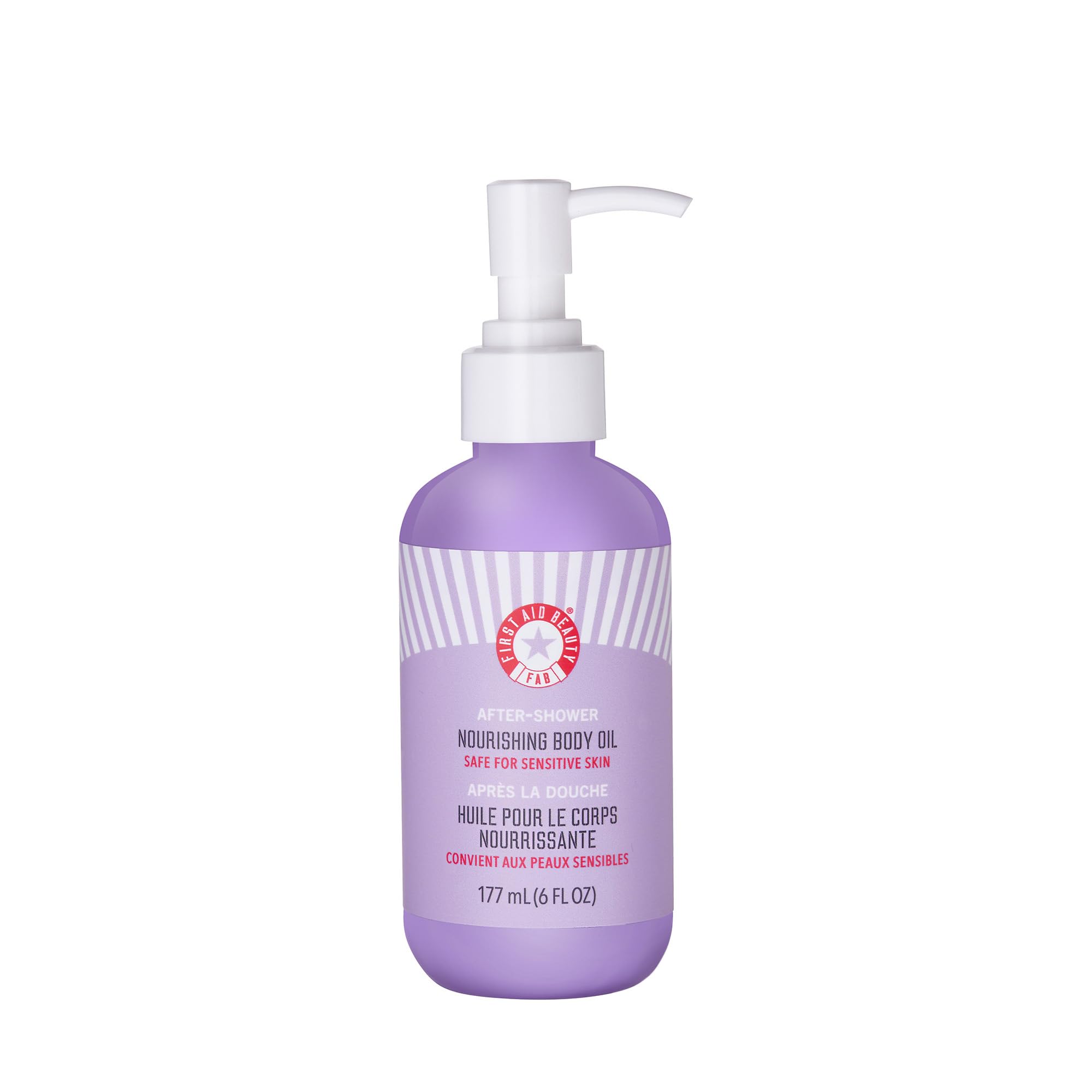 First Aid Beauty aceite corporal tras la ducha, hidrata y suaviza la piel.
