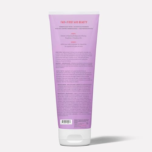 First Aid Beauty KP Bump Eraser probado dermatológicamente para uso diario.