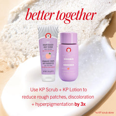 KP Bump Eraser sin fragancia artificial, experiencia de cuidado suave.