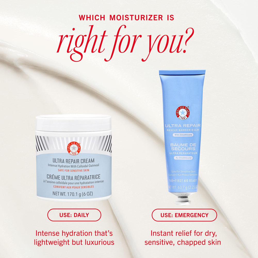 Kits de Ultra Repair Cream de First Aid Beauty para viaje o casa