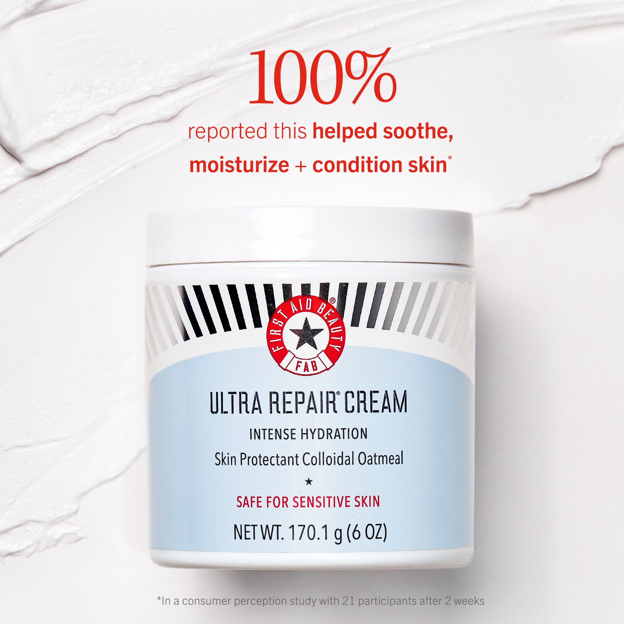 Pruebas dermatológicas de Ultra Repair Cream para piel sensible de First Aid Beauty