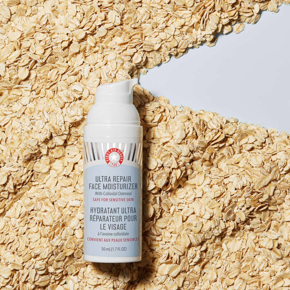 First Aid Beauty Ultra Repair, envase de 1.7 oz para uso diario.