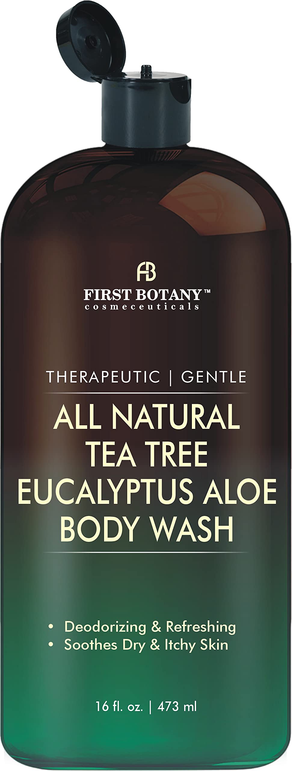 First Botany gel ducha árbol de té y eucalipto en botella para limpieza diaria