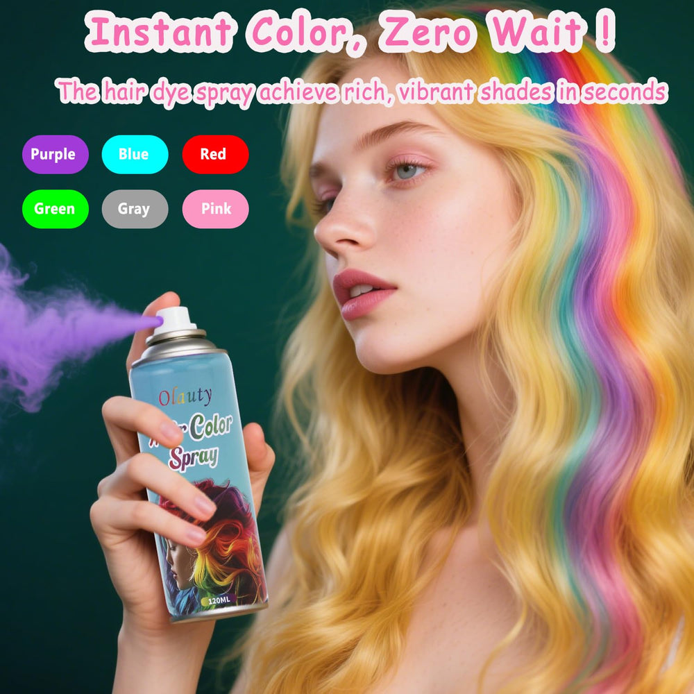Firstfly gris spray para cabello: acabado no pegajoso para uso diario.