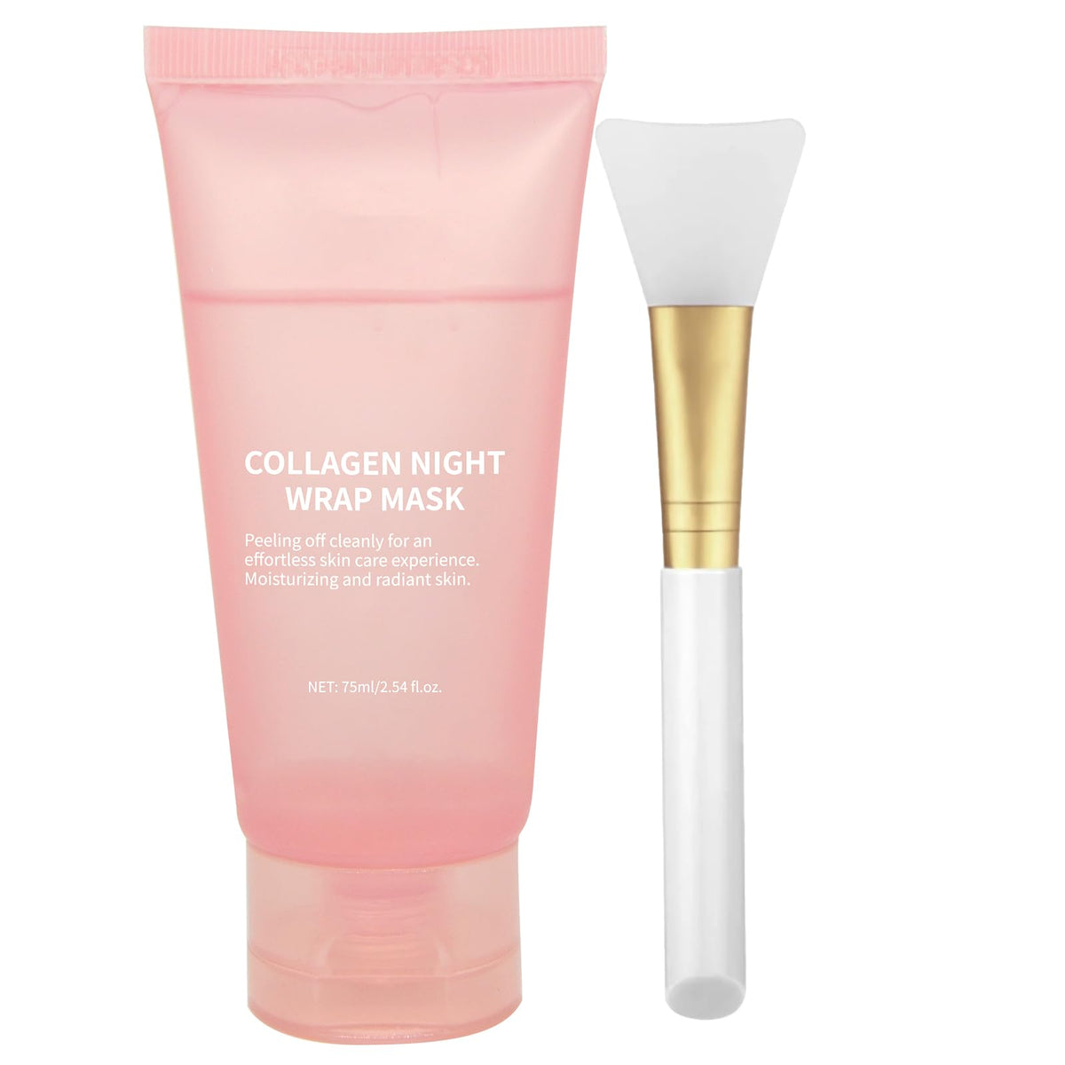 fitbuter collagen overnight wrap bottle pour enables precise, even hydration.
