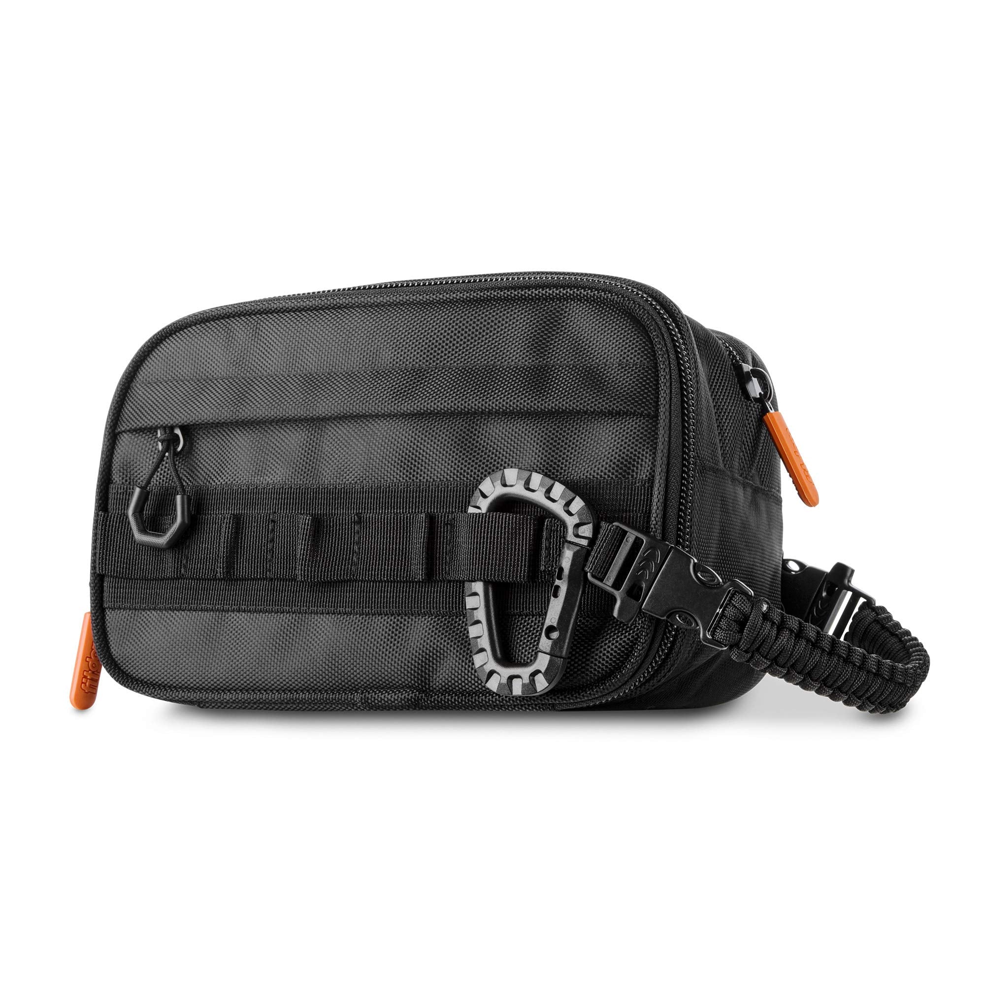 Fitdom bolsa de aseo táctica con 6 compartimentos para organización en viaje.