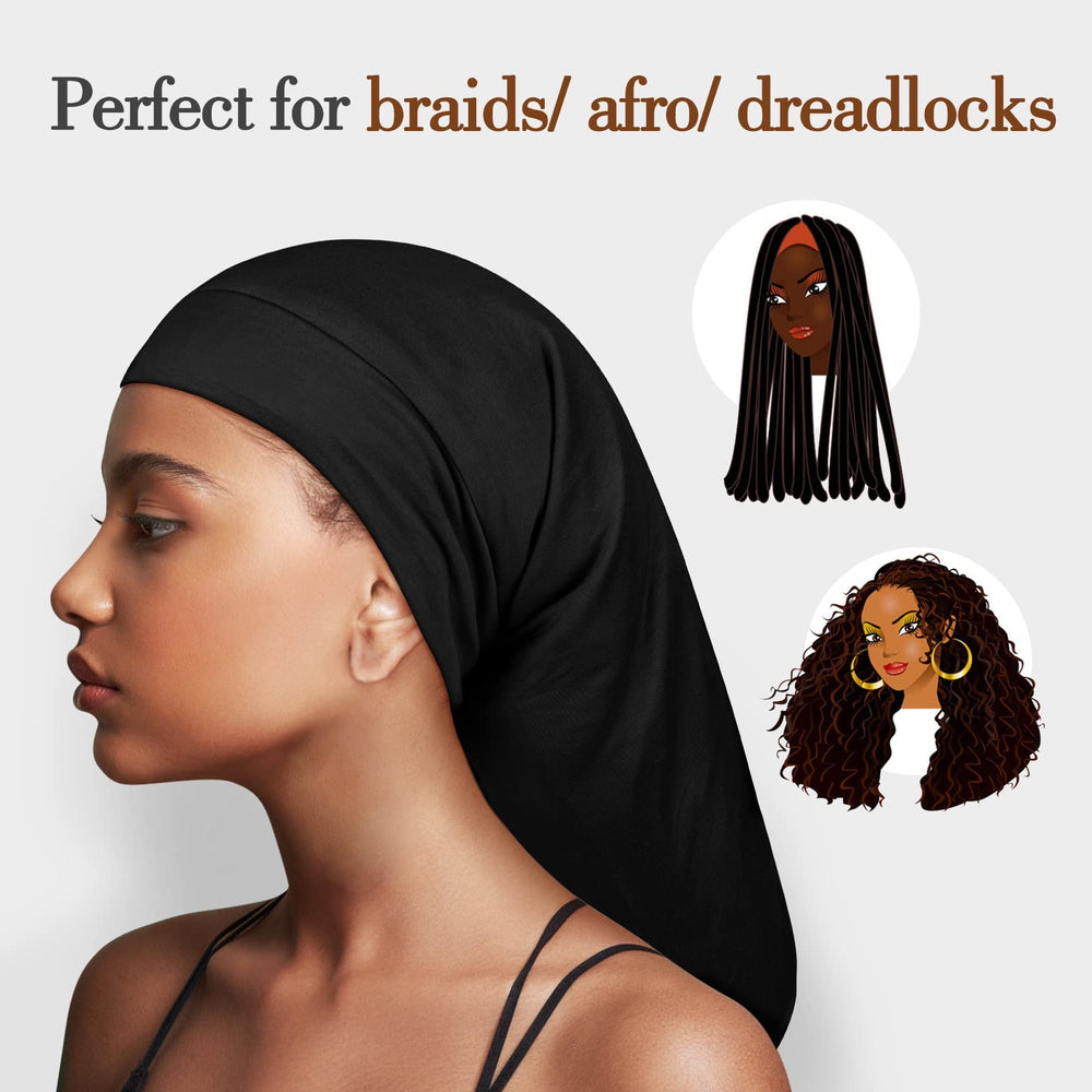 Bonete Fittia para dreadlocks cuida las hebras mientras duermes