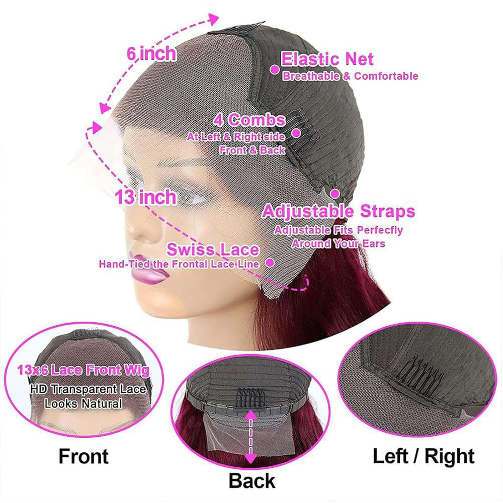 Peluca Fiumer de cabello largo para peinados de coleta alta y estilo elegante.