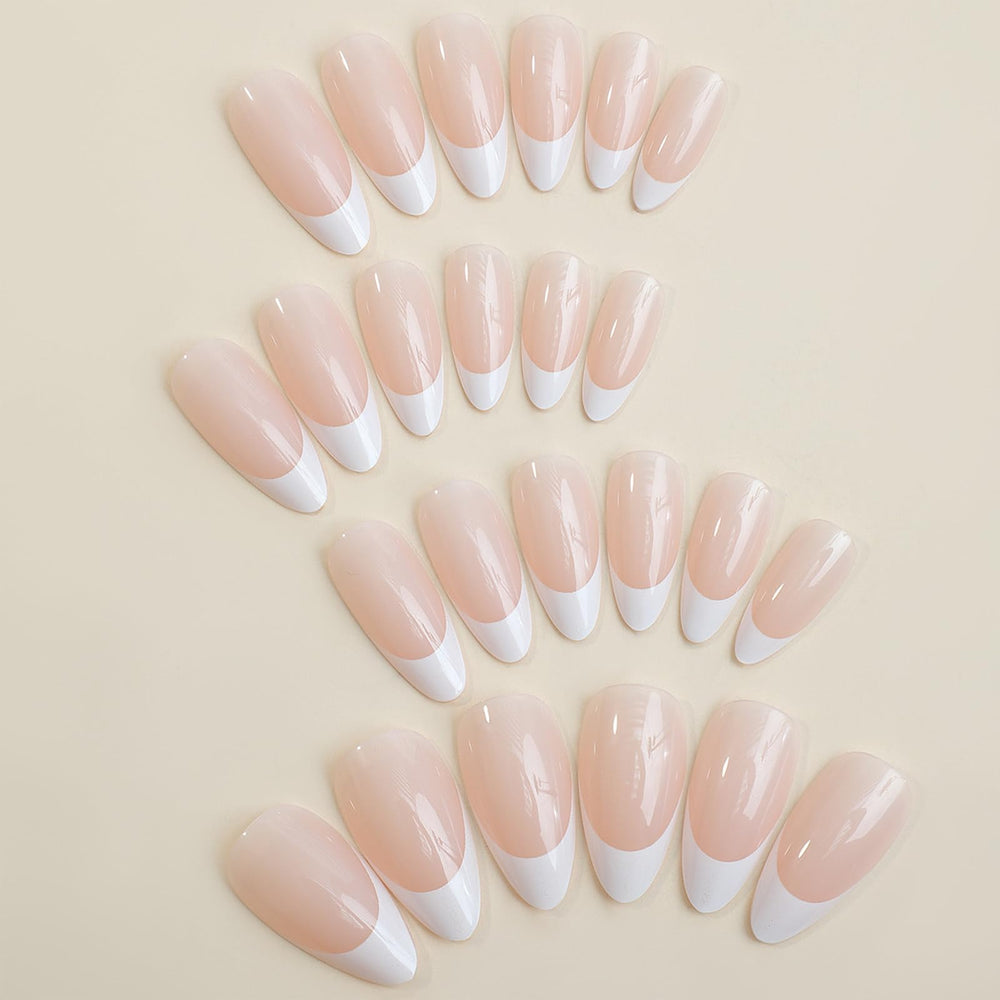 FJSMTOPL kit de 24 uñas artificiales para uso doméstico y profesional.