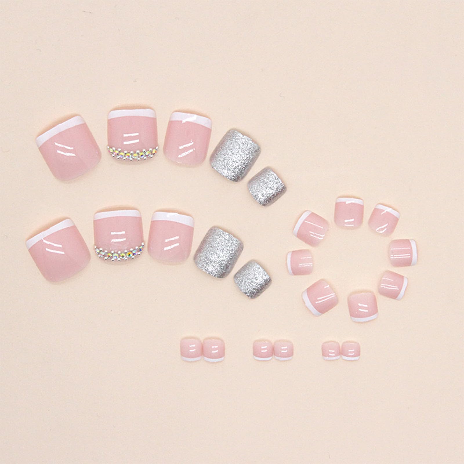 FJSMTOPl uñas pie tamaño ajustable para cualquier dedo